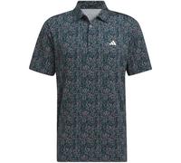 adidas Men's Ultimate365 Power Grid Print Polo Shirt, Collegiate Navy, Small