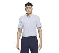 adidas Men's Ultimate365+ Soft Print Polo Shirt, Crystal Sky, Dusky Petrol, Large