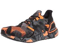 adidas Men's Ultraboost 20 Running Shoes, Black/Black/Signal Orange, 7 UK