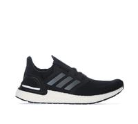 adidas Mens Ultraboost 20 Running Shoes in Black-White Textile - Size UK 7
