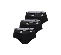 Pack of 3 Active Briefs in Plain Cotton Black