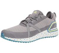 adidas Men's Unisex Solarthon Primegreen Spikeless Golf Shoes, Grey Three/Pulse Yellow/Grey Two, 11.5