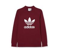 Adidas Men's Unisex Sweatshirt Pullover Long Sleeve Trefoil Crew, Red, M