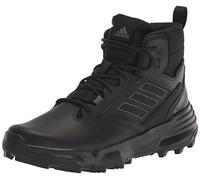 adidas Men's Unity Leather Mid Rain.rdy Walking Shoe, Black/Grey/Grey, 10.5 UK