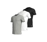 adidas Men's V Neck Shirt (3 Pack) - Active Core Cotton Baselayer Shirt (Pack of 3), Assorted_4am012, S