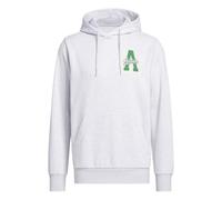 adidas Men's Varsity Tailsweep Graphic Hoodie Sweatshirt, light grey heather, M