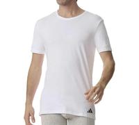 adidas Men's Herren Unterwäsche Crew Neck Shirt (2pk) -Active Flex Cotton Undershirt, White_4am016, L