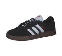 adidas Men's VL Court 2.0 Shoes, Core Black/Cloud White/Scarlet, 6 UK