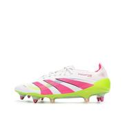 adidas Men's White/Pink Soccer Shoes Predator Elite SG, white, 9.5 UK