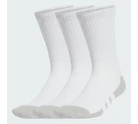 ADIDAS MENS / WOMENS CLIMACOOL CUSHIONED CREW SOCKS 3 PAIRS WHITE JD9571 - XS - UK 2-3.5 EU 34-36