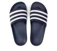 adidas Unisex Adilette Aqua Slides, Dark Blue/Cloud White/Dark Blue, 4 UK