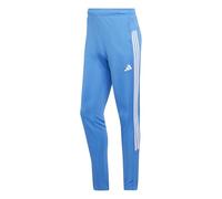 adidas Men's Workout Essentials All-Set 3-Stripes Knit Pant, ray Blue/White, M