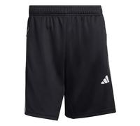 adidas Men's Workout Essentials All-Set 3-Stripes Knit Short, Black/White, L 9 inch