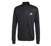 adidas Men's WORKOUT ESSENTIALS ALL-SET 3-STRIPES KNIT TRACK TOP, black/white, 3XL