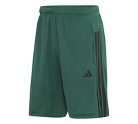 adidas Men's Workout Essentials Base 3-Stripes Pique Short 9Inch Shorts, Collegiate Green/Black, L Tall