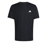 Adidas T-Shirt Workout Essentials Base 3-Stripes Men's Short Sleeve Black/White XS