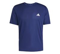 adidas Workout Essentials Base 3-Stripes Short Sleeve T-Shirt Dark Blue White - XXL