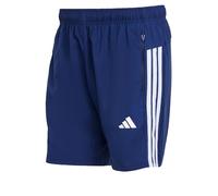 adidas Men's Workout Essentials Base 3 Stripes Woven Short 7 Inches Shorts, Dark Blue/White, XXL
