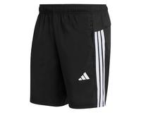 adidas Men's Workout Essentials Base 3 Stripes Woven Short, Black/White, XXL 5 inch