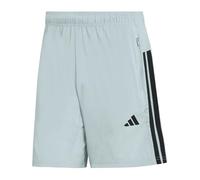 adidas Men's Workout Essentials Base 3 Stripes Woven Short, Wonder Sage/Black, XL 7 inch