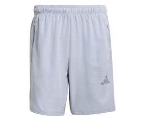 adidas Men's Workout Essentials Base Melange Woven Short, Halo Silver Mel, M 5 inch