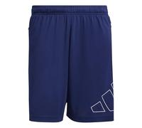 adidas Men's Workout Essentials Base Pique Big Logo Short Shorts, Dark Blue, XL 7 inch