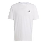 adidas Men's Workout Essentials Feelready 3 Stripes Shirt, White/Black, XXL