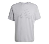 adidas Men's Workout Essentials FEELREADY Logo T-Shirt, Halo Silver, S