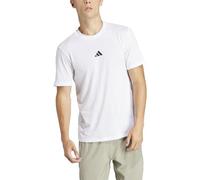 adidas Men's Workout Logo Tee, White/Black, L