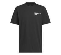adidas Men's Worldwide Hoops Graphic Tee, Black, XL