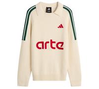 Adidas Men's x Arte Long Sleeve Knit Jersey Top White/Collegiate Green