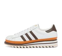 Adidas Men's x CLOT By EC Superstar Sneaker Ftwr White/Coffee/Unity Orange UK 12