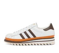 Adidas Men's x CLOT By EC Superstar Sneaker Ftwr White/Coffee/Unity Orange UK 7.5