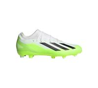 adidas Mens X Crazyfast.3 Firm Ground Soccer Cleats Cleated, Firm Ground - Black, White/White/White, 14.5 Women/13.5 Men