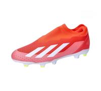 Adidas X Crazyfast League Laceless Firm Ground Football Boots 8 Red/Wht/Yellow