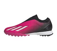 adidas Men's X Speedportal.3 Laceless Turf Boots Football, Shock Pink/Zero Metalic/Core Black, 9 UK
