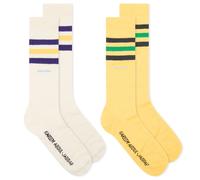 Adidas Men's x Wales Bonner Jabbar Socks Chalk White/Spring Yellow