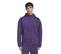 adidas mens Z.n.e. Full-zip Hooded Track Jacket, Aurora Plum, S