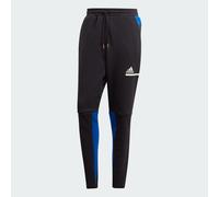 adidas Men's Z.N.E. Track Pants Black Royal Blue Zipped Joggers GM6544