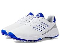 adidas Men's ZG23 Golf Shoe, Footwear White/Lucid Blue/Silver Metallic, 9 Wide