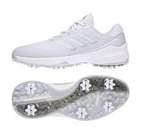 adidas Mens Zg23 Vent Spiked Golf Shoes Grey/White/Silver Metallic 8 (42)