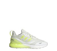 adidas ZX 2K Boost 2.0 Shoes Men's, White Tint/Semi Solar Slime/Semi Sol, 11.5
