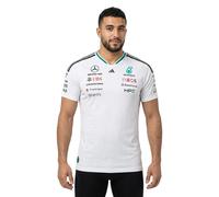 Adidas Mercedes-amg Petronas F1 Team Driver Authentic Short Sleeve T-shirt White L Men