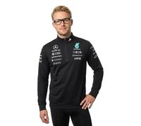 Adidas Mercedes-amg Petronas F1 Team Engineers Half Zip Sweatshirt Black XL Men
