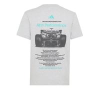 adidas Mercedes AMG Petronas Formula 1 Team T-Shirt Asia Sizing 'Light Grey Heather Semi Mint Rush' HY8000 M