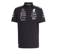 adidas Mercedes AMG Petronas Formula One Team Polo Shirt Asia Sizing 'Black' JW5391 XL