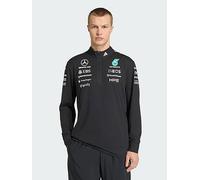 adidas Men's Mercedes - Amg Petronas Formula 1 Team Engineers Quarter Zip Sweatshirt, black, S