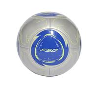 adidas Messi Club Ball - Machine Stitched Surface, Resilient Butyl Bladder, Messi Printed Logo, 100% Recycled TPU Cover, Multiple Colors and Size's (Silver Metallic/Lucid Blue/Solar Yellow, 5)