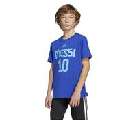 Adidas Messi Name&number Graphic Short Sleeve T-shirt Blue 9-10 Years Boy