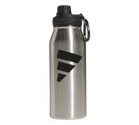 adidas Metal Water Bottle 1L, Stainless Steel/Black/L, 1 L